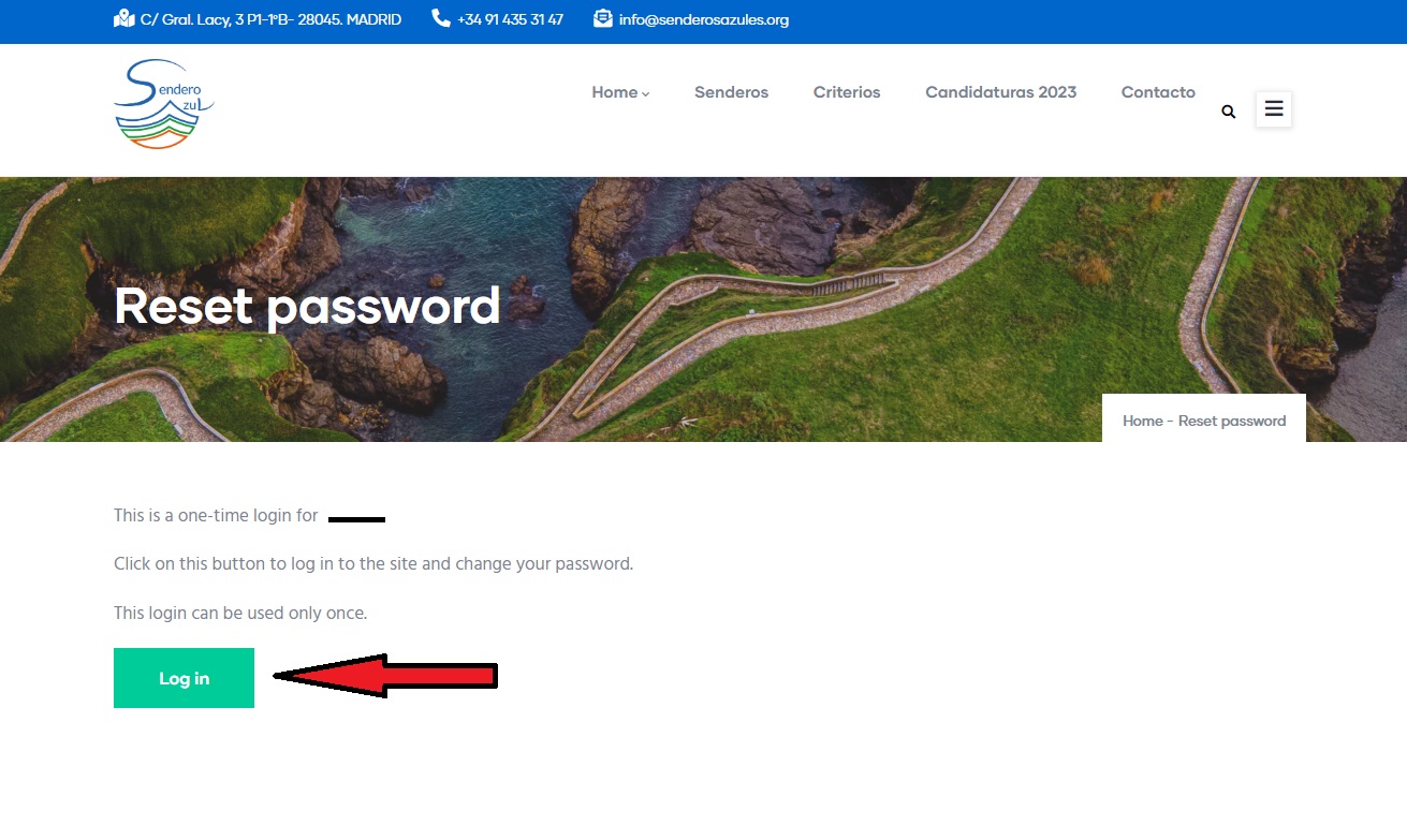 Reset password