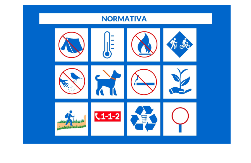 Normativa panel Sendero Azul